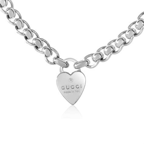 gucci charms ebay|Gucci necklace with heart pendant.